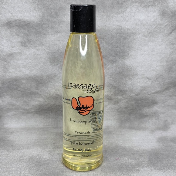 Earthly Body Other - Earthly Body Hemp Seed Massage & Body Oil, 8oz, Dreamsicle